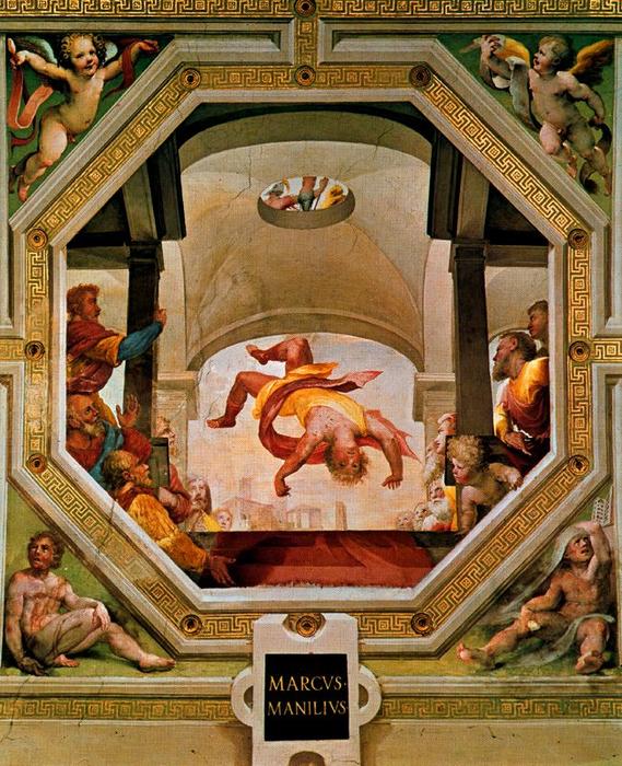 Order Artwork Replica Precipitated by Marcus Manilius Campoglio by Domenico Di Pace Beccafumi (1486-1551, Italy) | ArtsDot.com