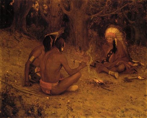 Buy Museum Art Reproductions The Peace Pipe by Eanger Irving Couse (1866-1936, United States) | ArtsDot.com