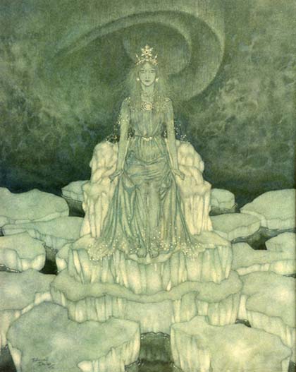 Order Oil Painting Replica Snow Queen 1 by Edmund Dulac (1882-1953, France) | ArtsDot.com