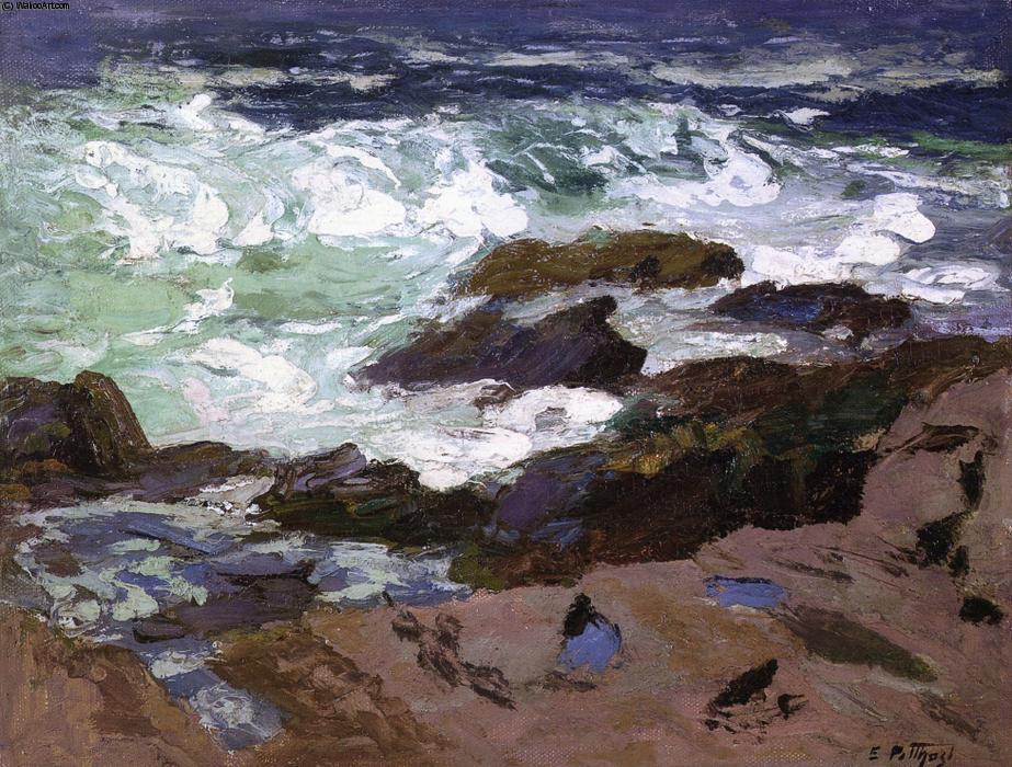 Order Art Reproductions Wild Surf, Ogunquit, Maine by Edward Henry Potthast (1857-1927, United States) | ArtsDot.com