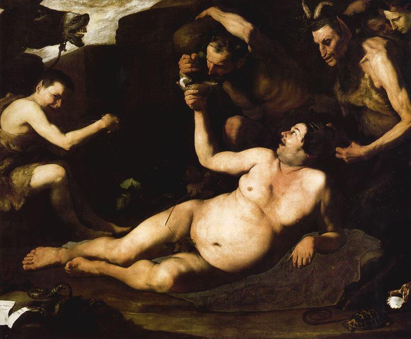 Order Paintings Reproductions Drunken Silenus by Jusepe De Ribera (Lo Spagnoletto) (1591-1652, Spain) | ArtsDot.com