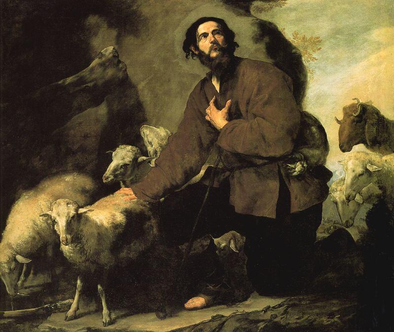 Order Oil Painting Replica Jacob and the flock by Jusepe De Ribera (Lo Spagnoletto) (1591-1652, Spain) | ArtsDot.com