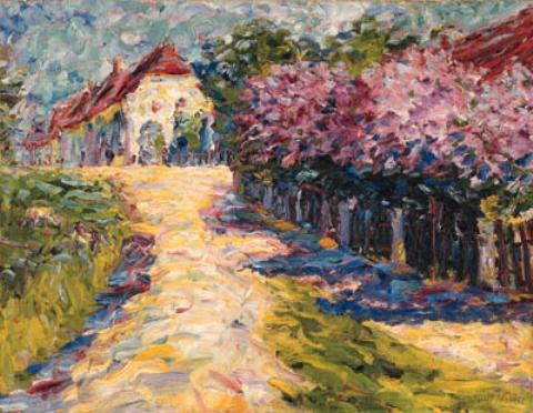 Buy Museum Art Reproductions Blhende lilacs by Emile Nolde (Inspired By) (1867-1956, Germany) | ArtsDot.com