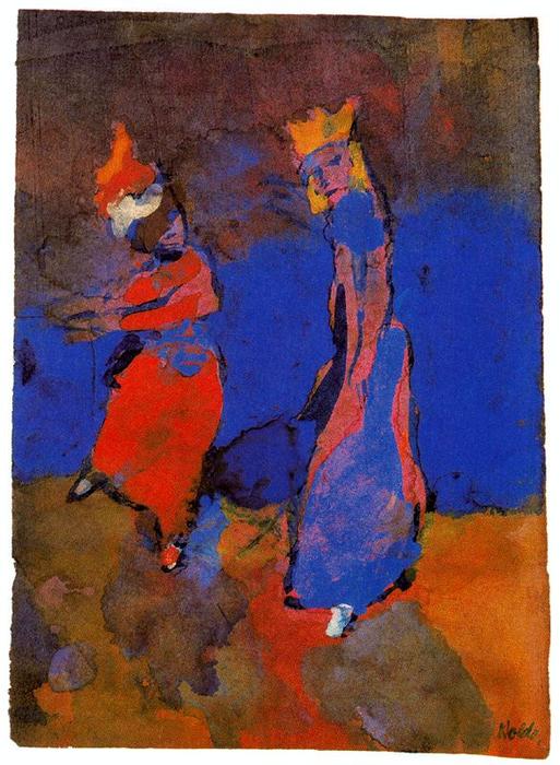 Order Artwork Replica King and Dancing Woman by Emile Nolde (Inspired By) (1867-1956, Germany) | ArtsDot.com