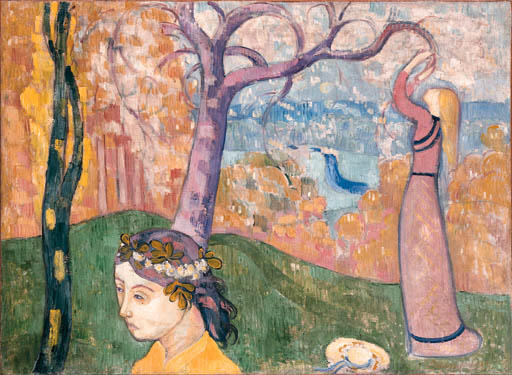 Order Oil Painting Replica Madeleine at the tree of love by Emile Bernard (1868-1941, France) | ArtsDot.com