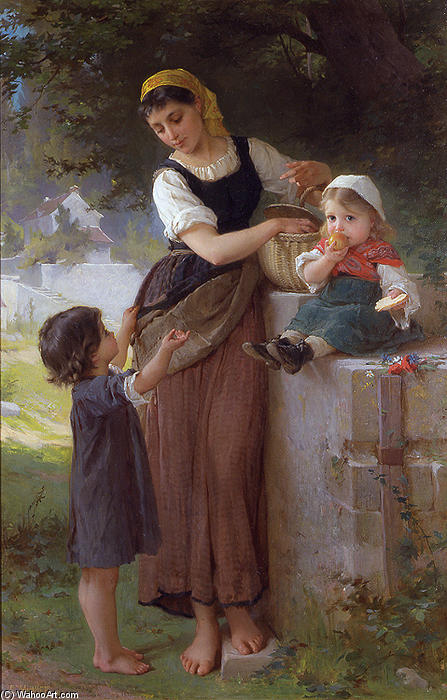 Order Paintings Reproductions May I Have One Too by Emile Munier (1840-1895, France) | ArtsDot.com