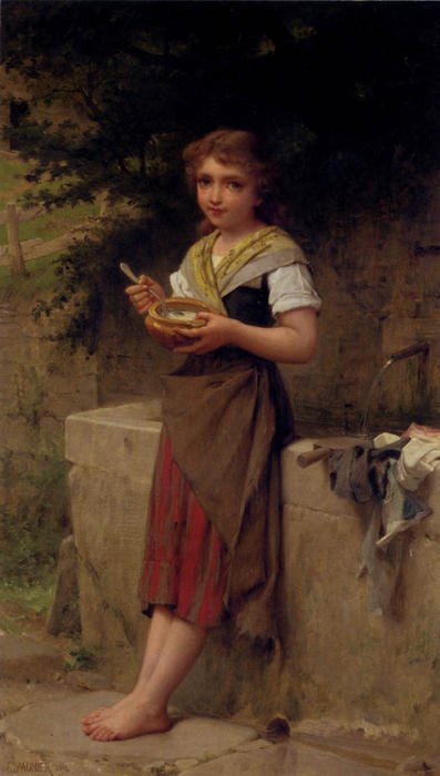 Buy Museum Art Reproductions The Young Farmers by Emile Munier (1840-1895, France) | ArtsDot.com