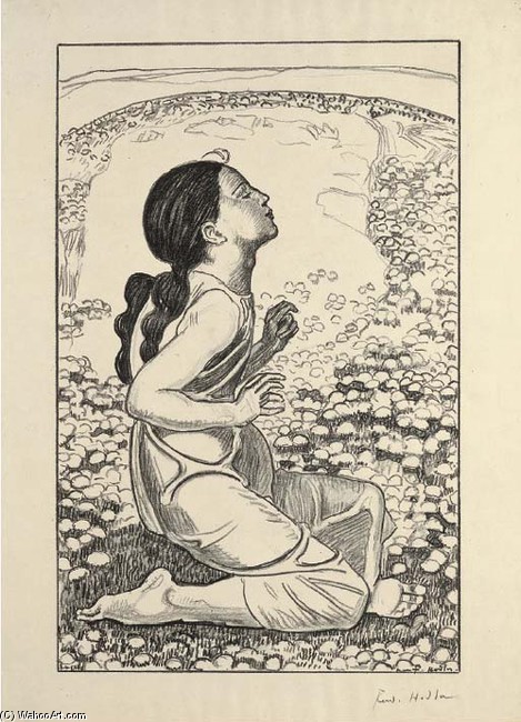Order Paintings Reproductions Spring 1 by Ferdinand Hodler (1853-1918, Switzerland) | ArtsDot.com