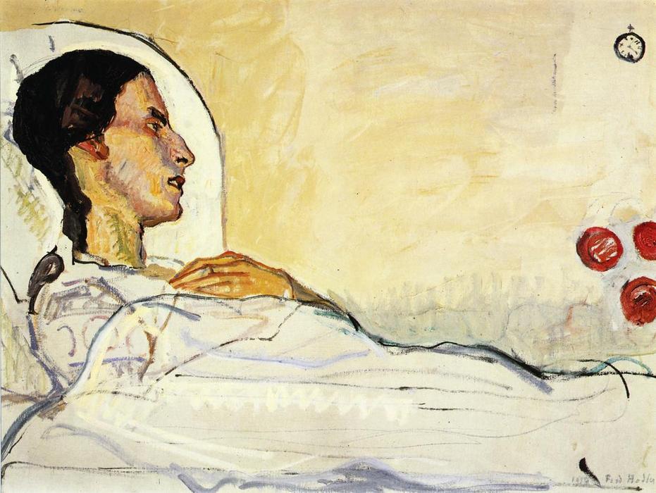 Order Paintings Reproductions The Sick Valentine Godé-Darel by Ferdinand Hodler (1853-1918, Switzerland) | ArtsDot.com