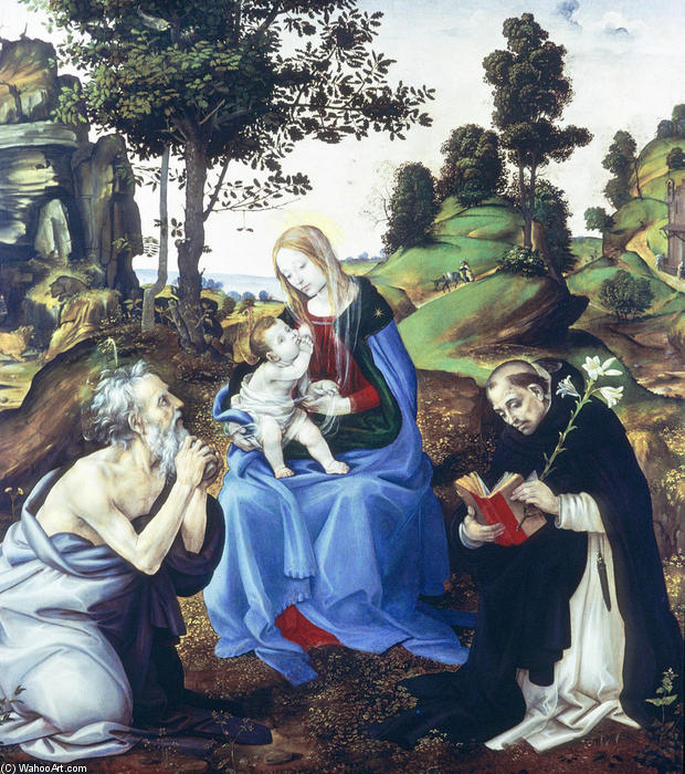 Order Oil Painting Replica Holy Family by Filippino Lippi (1457-1504, Italy) | ArtsDot.com