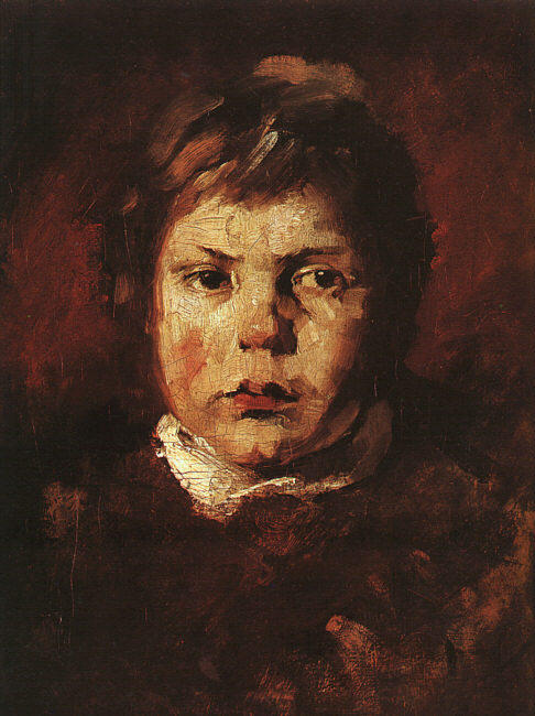 Order Art Reproductions A Child`s Portrait by Frank Duveneck (1848-1919, United States) | ArtsDot.com