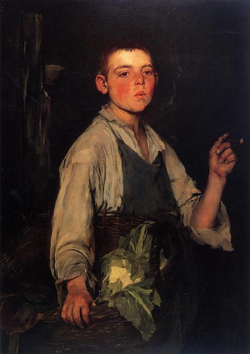 Order Paintings Reproductions The Cobbler`s Apprentice, 1877 by Frank Duveneck (1848-1919, United States) | ArtsDot.com