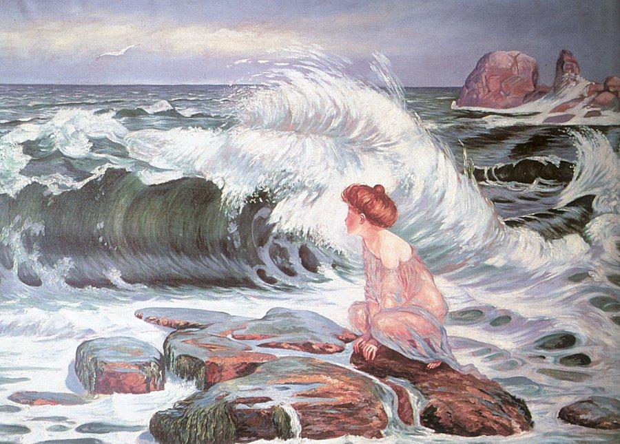 Order Paintings Reproductions The Wave, 1902 by Frantisek Kupka (Inspired By) (1871-1957, Czech Republic) | ArtsDot.com