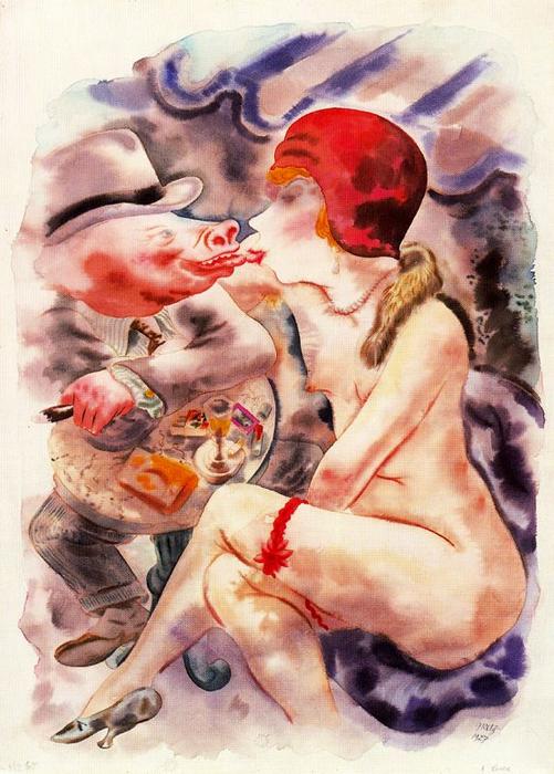 Order Oil Painting Replica Circe by George Grosz (Inspired By) (1893-1959, Germany) | ArtsDot.com
