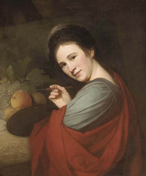 Buy Museum Art Reproductions Portrait of Mary Moser by George Romney (1734-1802, United Kingdom) | ArtsDot.com