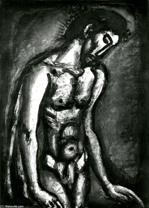 Order Artwork Replica l was abused and oppressed and He didn`t Open his Mouth by Georges Rouault (Inspired By) (1871-1958, France) | ArtsDot.com
