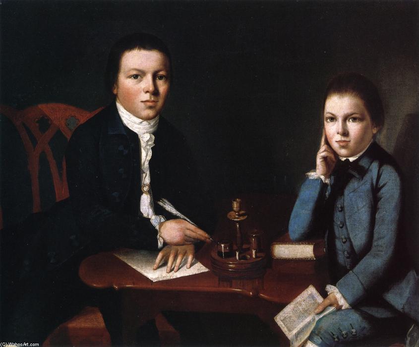 Order Oil Painting Replica Francis Malbone and His Brother Saunders, 1774 by Gilbert Stuart (1755-1828, United Kingdom) | ArtsDot.com