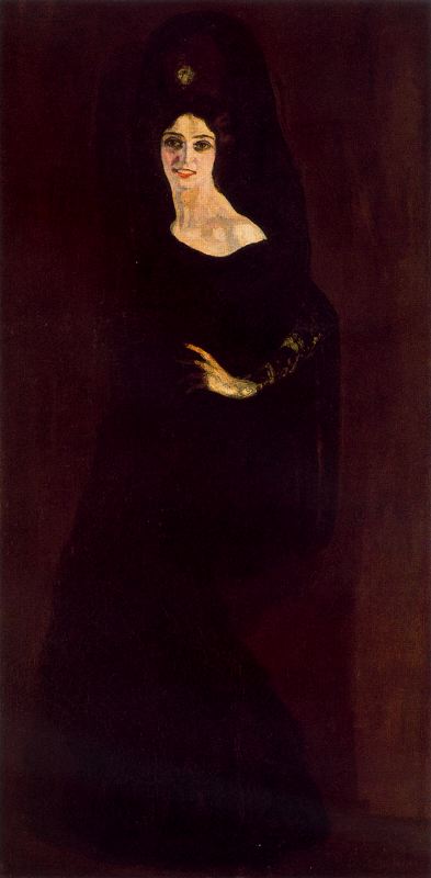 Buy Museum Art Reproductions The black lady by Hermen Anglada Camarasa (Inspired By) (1872-1959, Spain) | ArtsDot.com