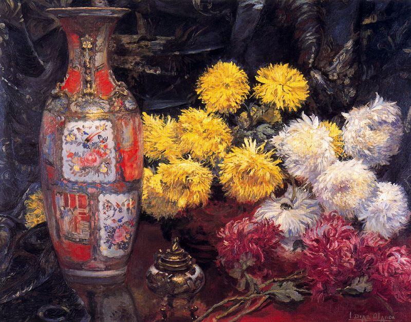 Order Artwork Replica chrysanthemums 1 by Ignacio Díaz Olano (1860-1937, Spain) | ArtsDot.com
