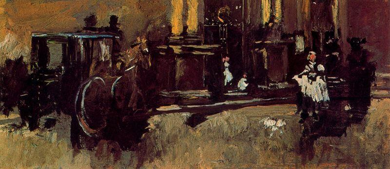 Order Oil Painting Replica Carriage by Ignacio Pinazo Camarlench (1849-1916, Spain) | ArtsDot.com