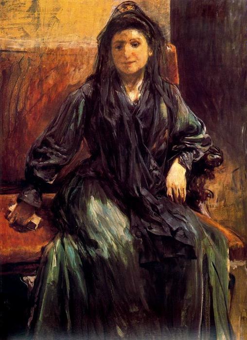 Order Artwork Replica Portrait of Teresa by Ignacio Pinazo Camarlench (1849-1916, Spain) | ArtsDot.com