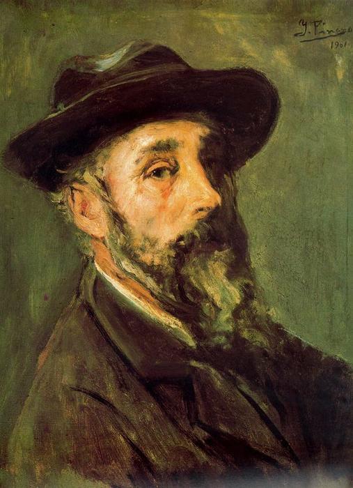 Buy Museum Art Reproductions Self-portrait 8 by Ignacio Pinazo Camarlench (1849-1916, Spain) | ArtsDot.com