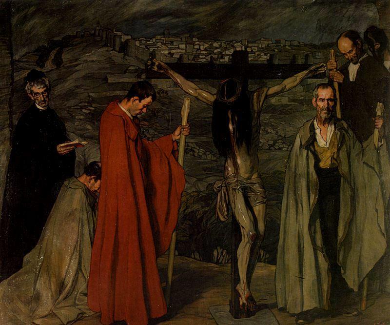 Order Art Reproductions The Christ of the blood by Ignacio Zuloaga Y Zabaleta (1870-1945, Spain) | ArtsDot.com