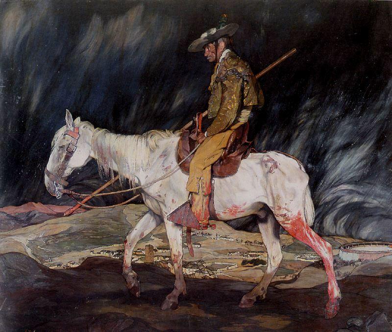 Order Oil Painting Replica The victim of the party by Ignacio Zuloaga Y Zabaleta (1870-1945, Spain) | ArtsDot.com