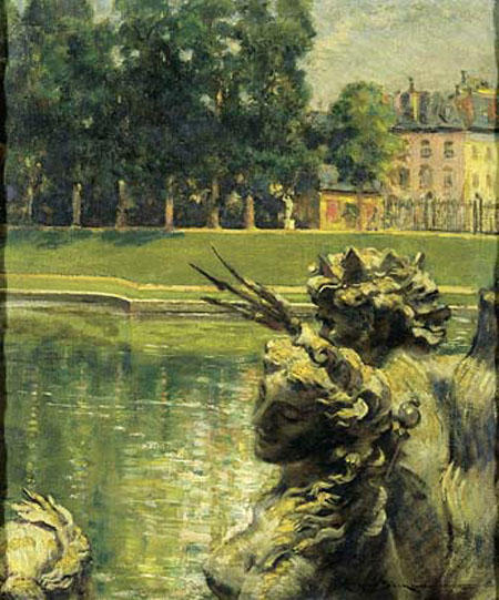 Order Oil Painting Replica Bassin de Neptune, Versailles by James Carroll Beckwith (1852-1917, United States) | ArtsDot.com