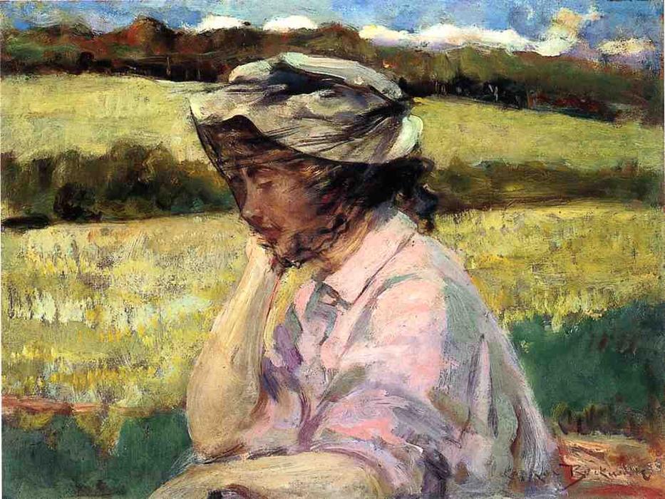 Order Paintings Reproductions Lost in Thought, 1908 by James Carroll Beckwith (1852-1917, United States) | ArtsDot.com