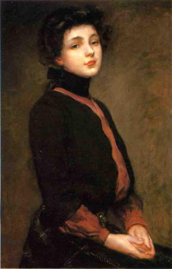 Order Art Reproductions Portrait of Evelyn Nesbitt 1 by James Carroll Beckwith (1852-1917, United States) | ArtsDot.com