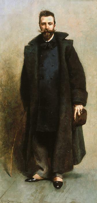 Order Oil Painting Replica Portrait of William Merritt Chase by James Carroll Beckwith (1852-1917, United States) | ArtsDot.com
