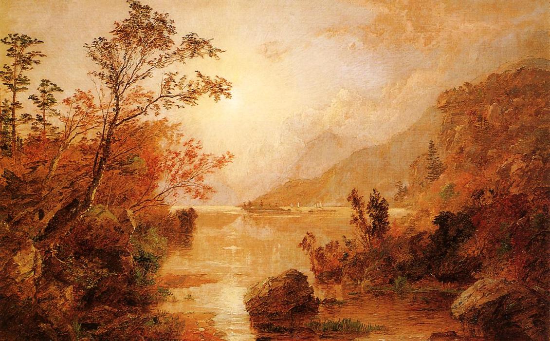 Order Paintings Reproductions Autumn in the Highlands of the Hudson by Jasper Francis Cropsey (1823-1900, United States) | ArtsDot.com