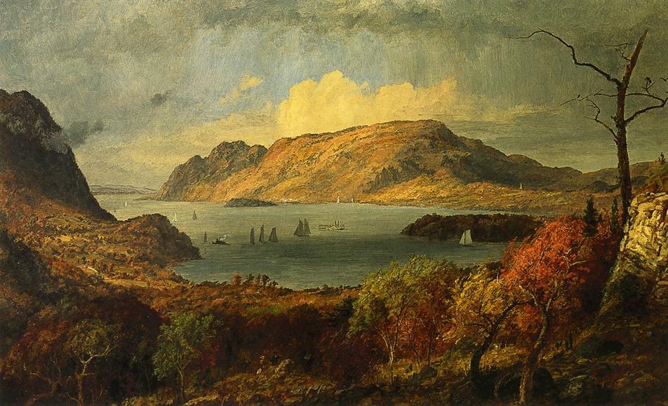 Buy Museum Art Reproductions Gates of the Hudson, 1897 by Jasper Francis Cropsey (1823-1900, United States) | ArtsDot.com