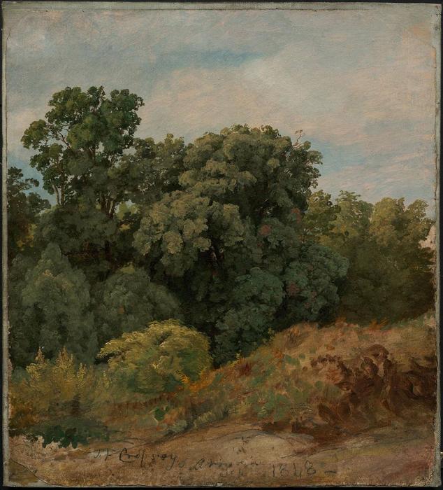 Order Oil Painting Replica Study of a Clump of Trees by Jasper Francis Cropsey (1823-1900, United States) | ArtsDot.com