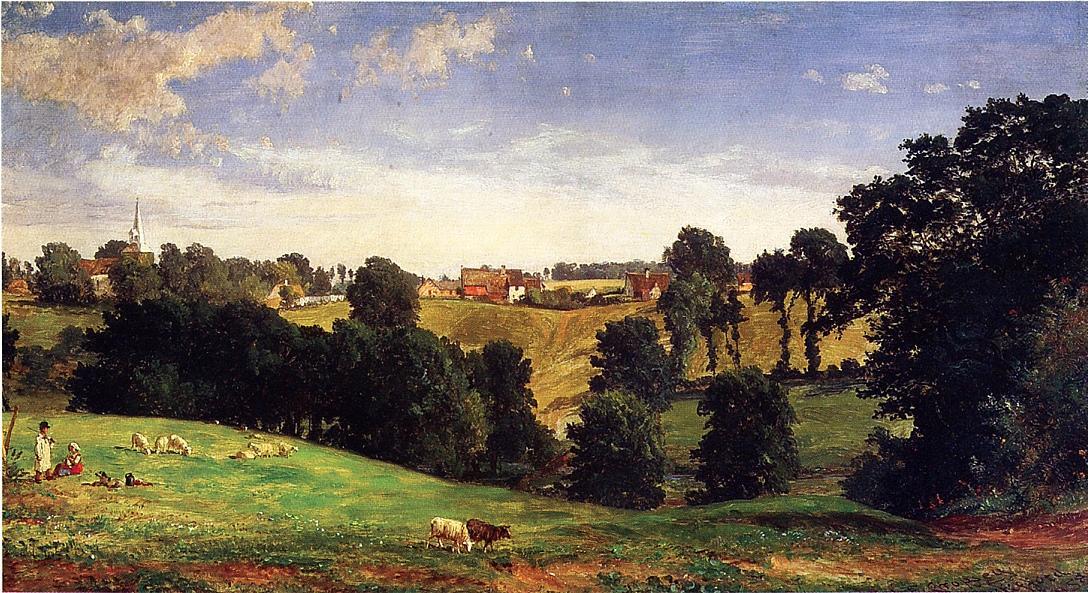Order Paintings Reproductions View of Stifford, 1858 by Jasper Francis Cropsey (1823-1900, United States) | ArtsDot.com