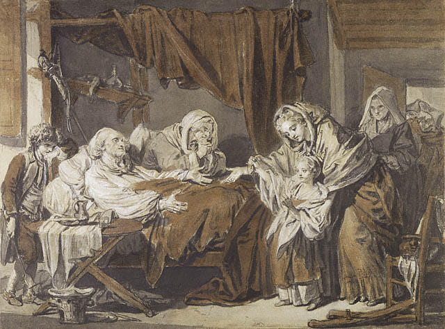 Buy Museum Art Reproductions The Charitable Woman by Jean-Baptiste Greuze (1725-1805, France) | ArtsDot.com