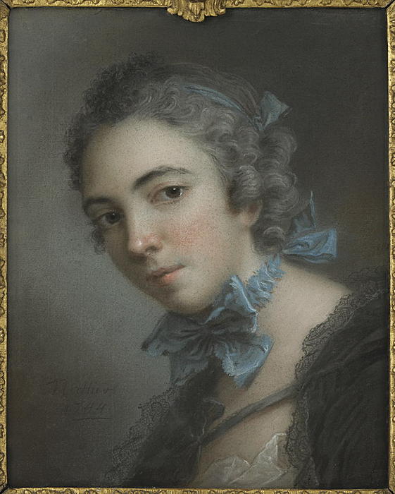 Buy Museum Art Reproductions Bust of young woman by Jean-Marc Nattier (1685-1766, France) | ArtsDot.com