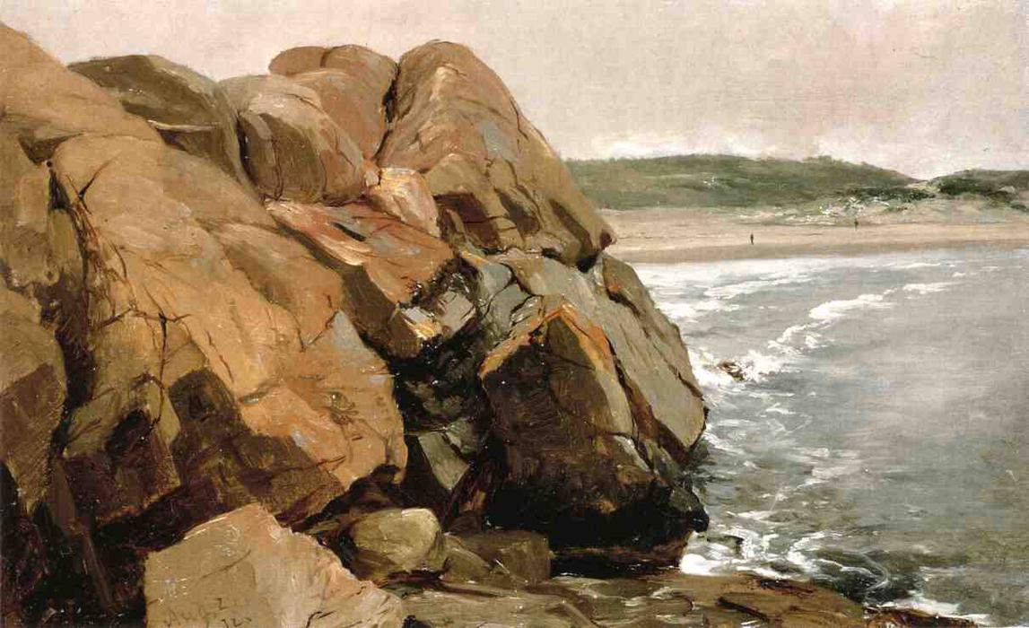 Buy Museum Art Reproductions Bass Rocks by Jervis Mcentee (1828-1891, United States) | ArtsDot.com