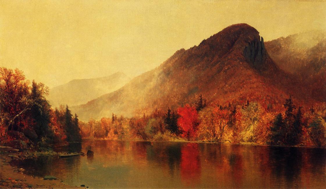 Order Paintings Reproductions Eagle Cliff, Franconia, New Hampshire, 1866 by Jervis Mcentee (1828-1891, United States) | ArtsDot.com