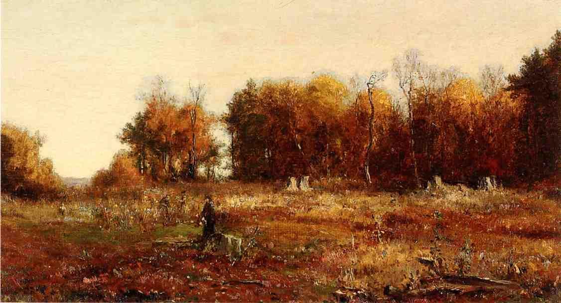 Order Artwork Replica Gathering Autumn Leaves by Jervis Mcentee (1828-1891, United States) | ArtsDot.com