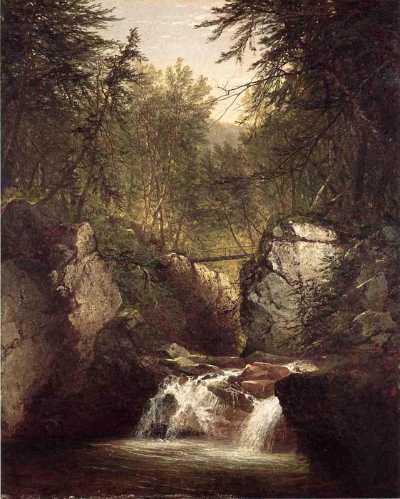 Order Paintings Reproductions Bash Bish Falls 3 by John Frederick Kensett (1816-1872, United States) | ArtsDot.com