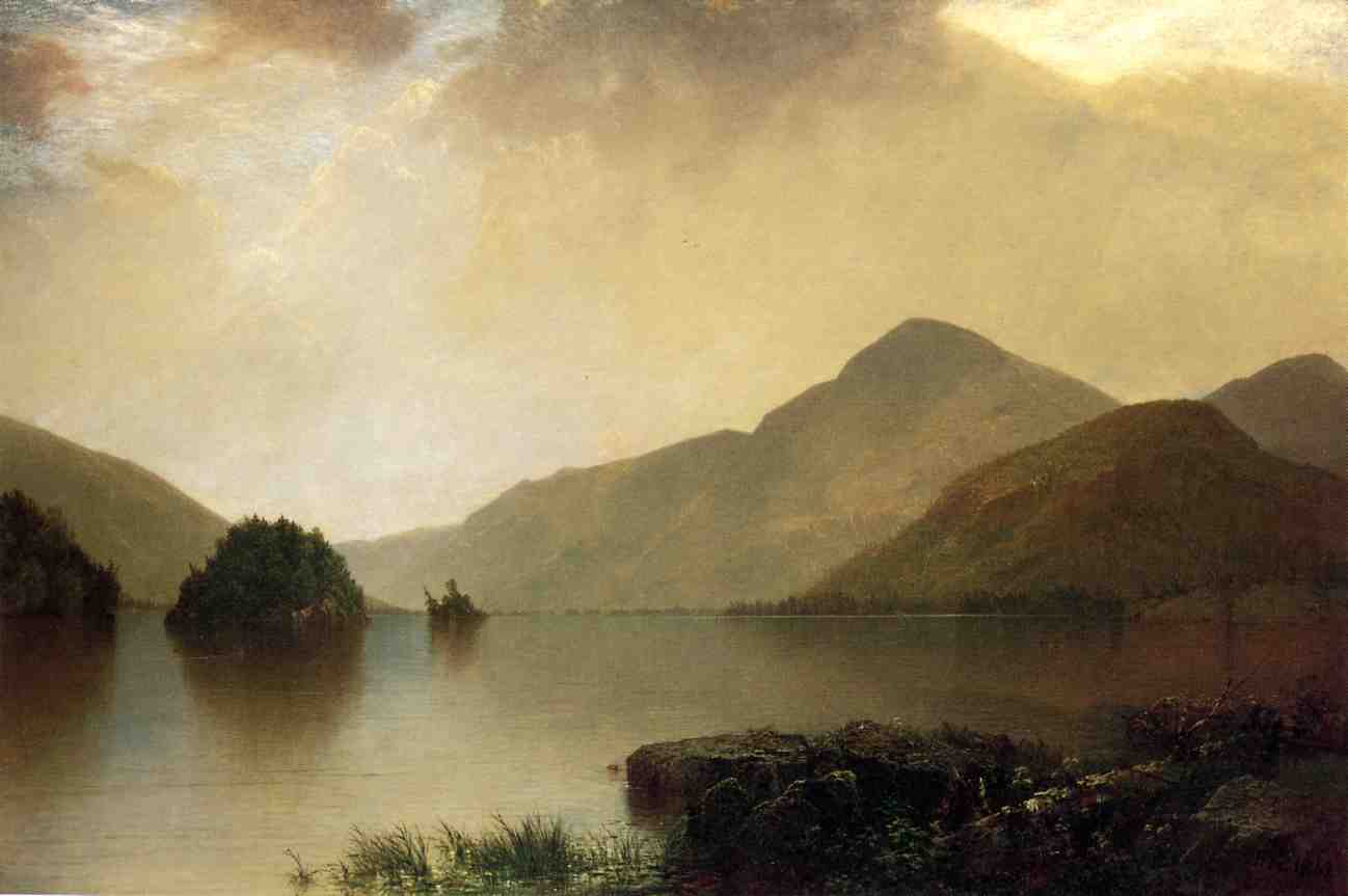 Order Paintings Reproductions Lake George 1 by John Frederick Kensett (1816-1872, United States) | ArtsDot.com