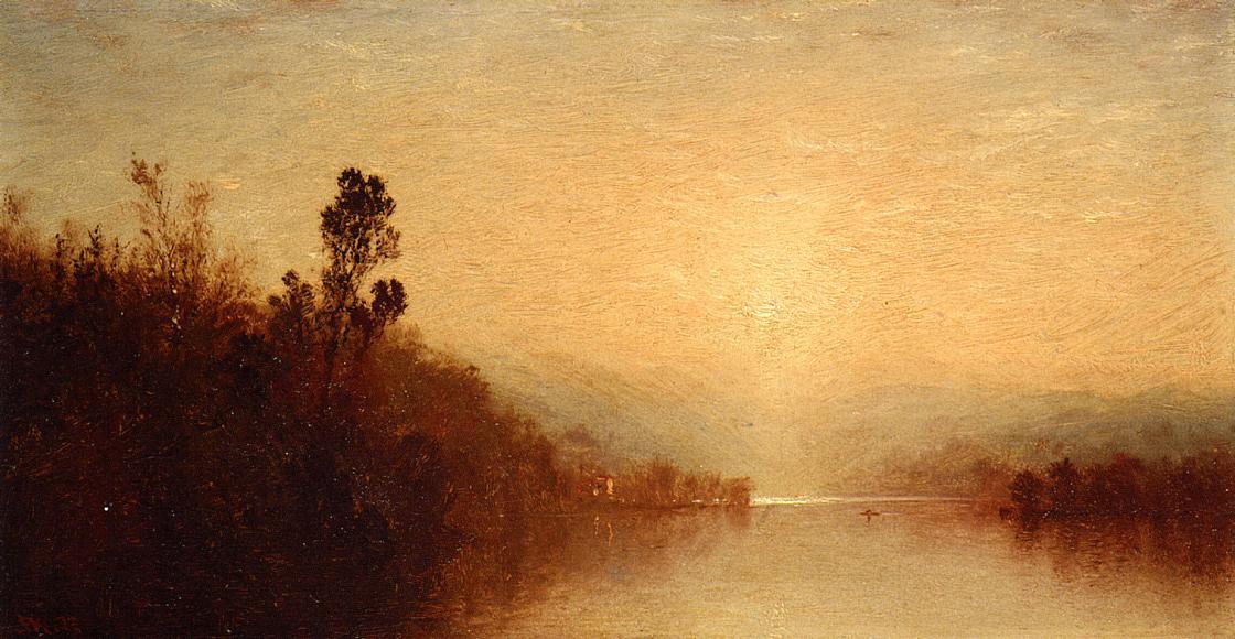 Order Oil Painting Replica View of Lake George, 1872 by John Frederick Kensett (1816-1872, United States) | ArtsDot.com