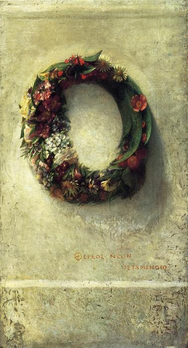 Buy Museum Art Reproductions Wreath of Flowers, 1866 by John La Farge (1835-1910, United States) | ArtsDot.com