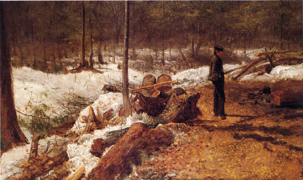Buy Museum Art Reproductions A Boy in the Maine Woods by Jonathan Eastman Johnson (1824-1906, United Kingdom) | ArtsDot.com