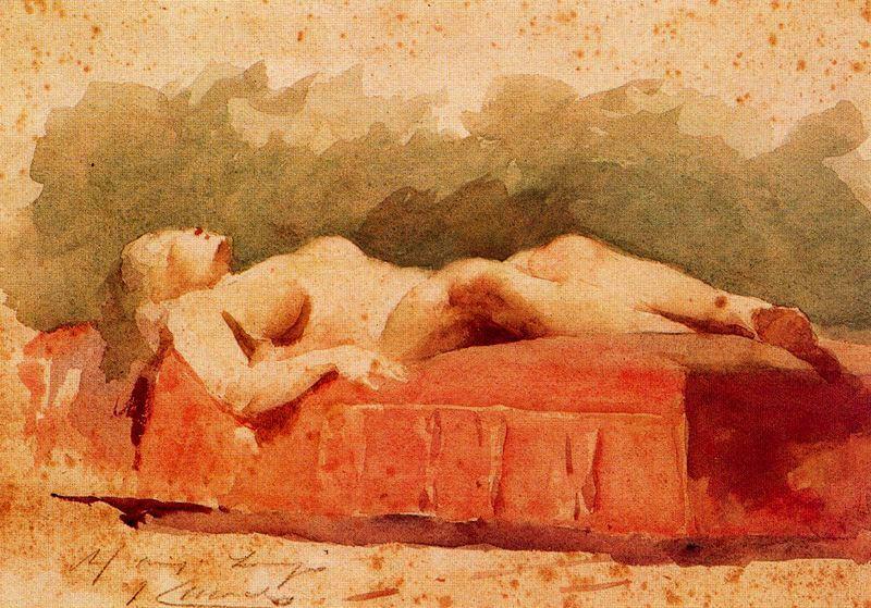 Order Art Reproductions Female Nude by Josep Cusachs I (1851-1908, France) | ArtsDot.com