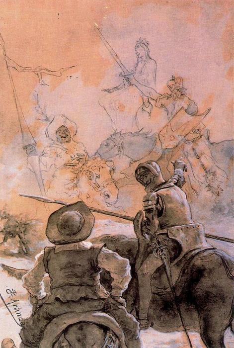 Buy Museum Art Reproductions El Quijote 5 by José Jiménez Aranda (1837-1903, Spain) | ArtsDot.com
