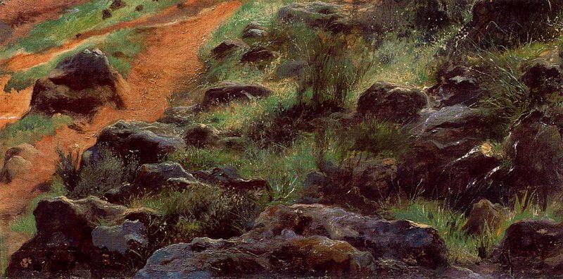 Order Oil Painting Replica Landscape with rocks by José Jiménez Aranda (1837-1903, Spain) | ArtsDot.com