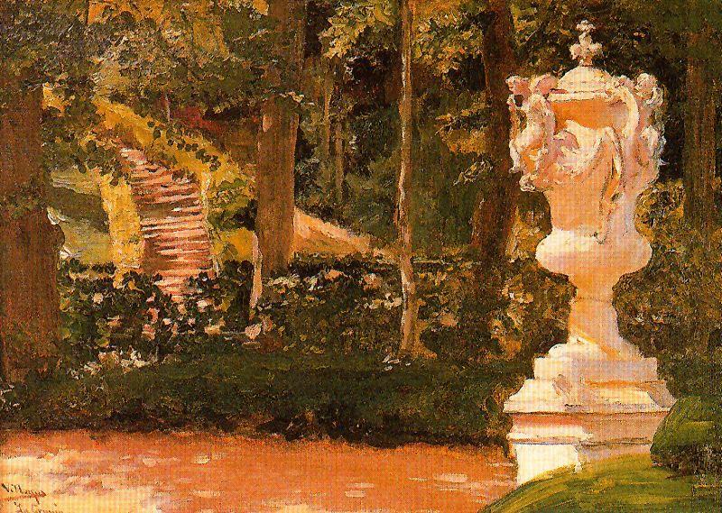 Order Oil Painting Replica Gardens Of The Farm 1 by José Villegas Cordero (1844-1921, Spain) | ArtsDot.com
